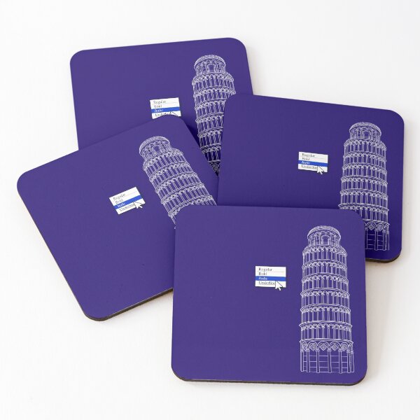 Item preview, Leaning Tower of Pisa Italicized Funny designed and sold by Hair-brained  Haberdasher.