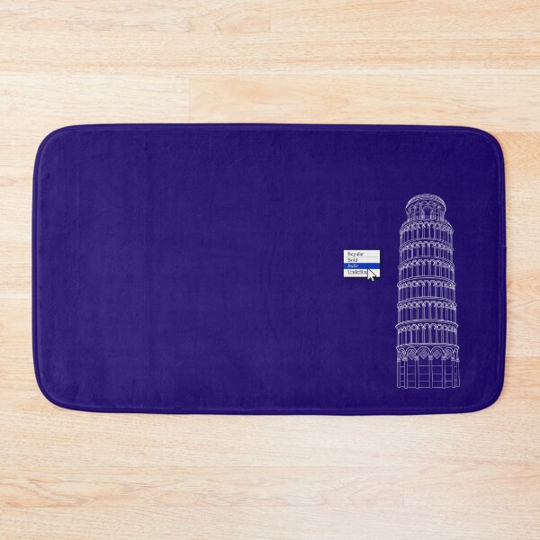Item preview, Leaning Tower of Pisa Italicized Funny designed and sold by Hair-brained  Haberdasher.