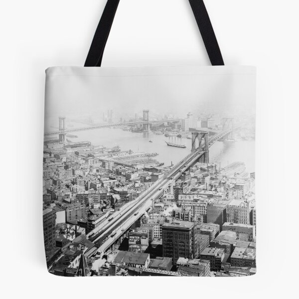 Item preview, Vintage Brooklyn and Manhattan Bridge Photograph designed and sold by BravuraMedia.