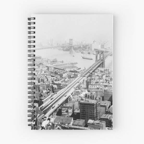 Item preview, Vintage Brooklyn and Manhattan Bridge Photograph designed and sold by BravuraMedia.