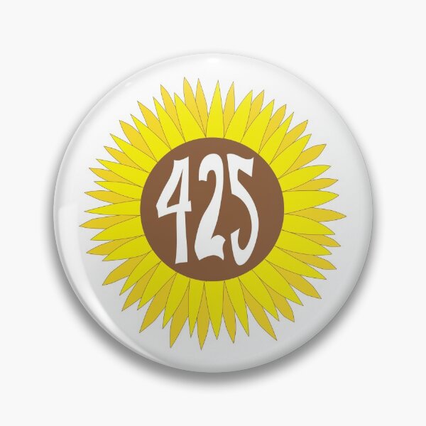 Item preview, Hand Drawn Washington Sunflower 425 Area Code designed and sold by itsrturn.