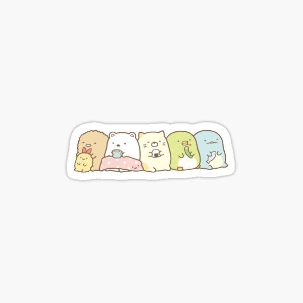 Rilakkuma Shiny Stickers - Flower Tea Time – Cute Things from Japan