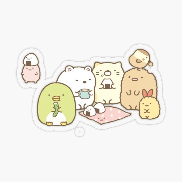 sumikko gurashi stack  Sticker for Sale by sherita