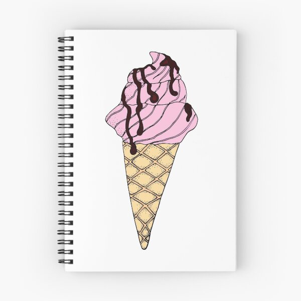 Item preview, pink ice cream cone designed and sold by laurbrins.