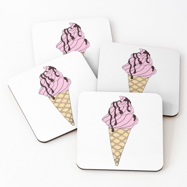 Item preview, pink ice cream cone designed and sold by laurbrins.