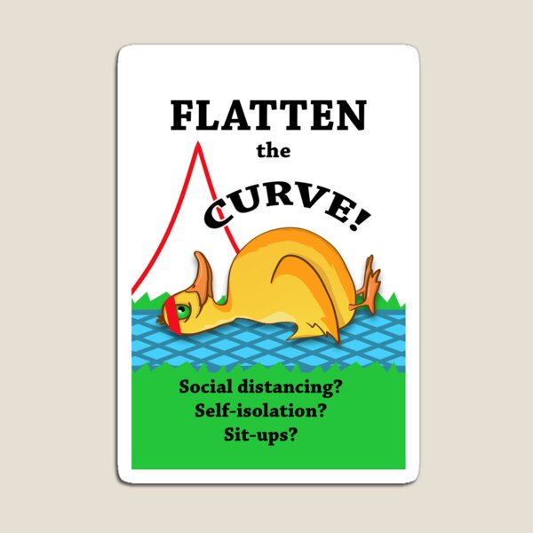 Flatten the Curve, Coronavirus Magnet