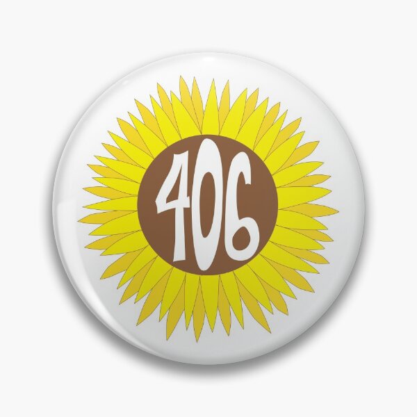 Item preview, Hand Drawn Montana Sunflower 406 Area Code designed and sold by itsrturn.
