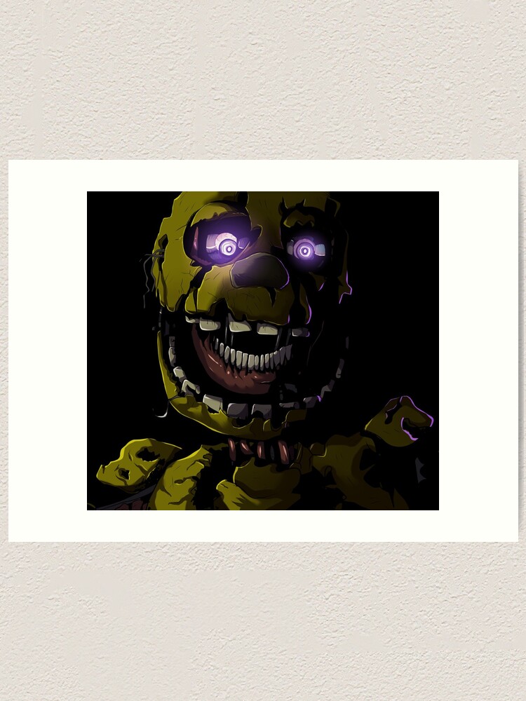 Creepy Springtrap Design Fnaf Art Print For Sale By Ladyfiszi