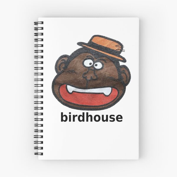 Item preview, Vintage Birdhouse Tony Hawk Bird House Hook Ups Skate Brand Cartoon Hookups Hook-Ups Monkey Ape Man designed and sold by jackyboi.