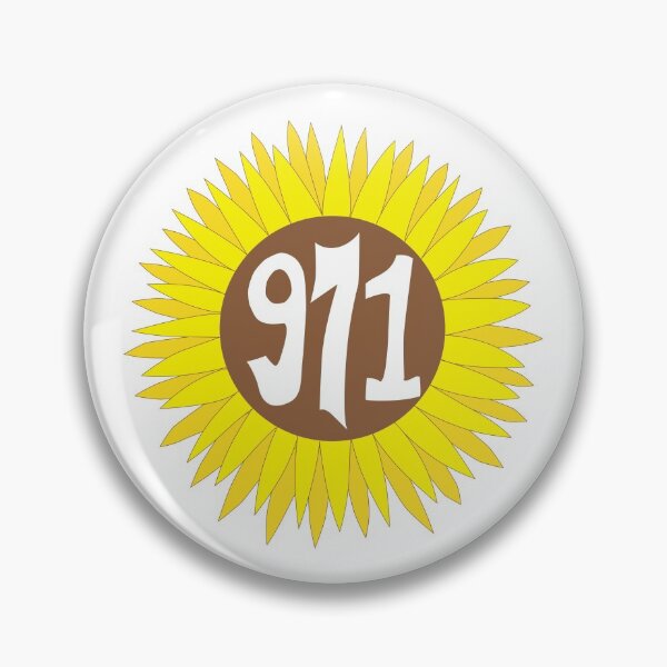 Item preview, Hand Drawn Oregon Sunflower 971 Area Code designed and sold by itsrturn.