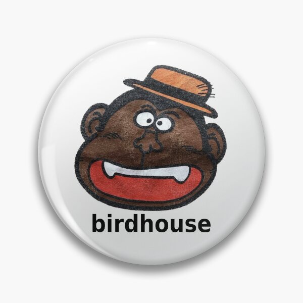 Item preview, Vintage Birdhouse Tony Hawk Bird House Hook Ups Skate Brand Cartoon Hookups Hook-Ups Monkey Ape Man designed and sold by jackyboi.