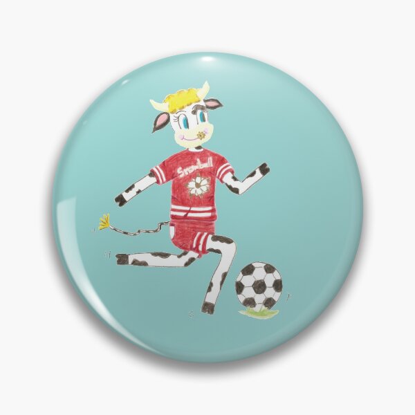 Item preview, Snowbell the cow plays soccer designed and sold by iCraftCafe.