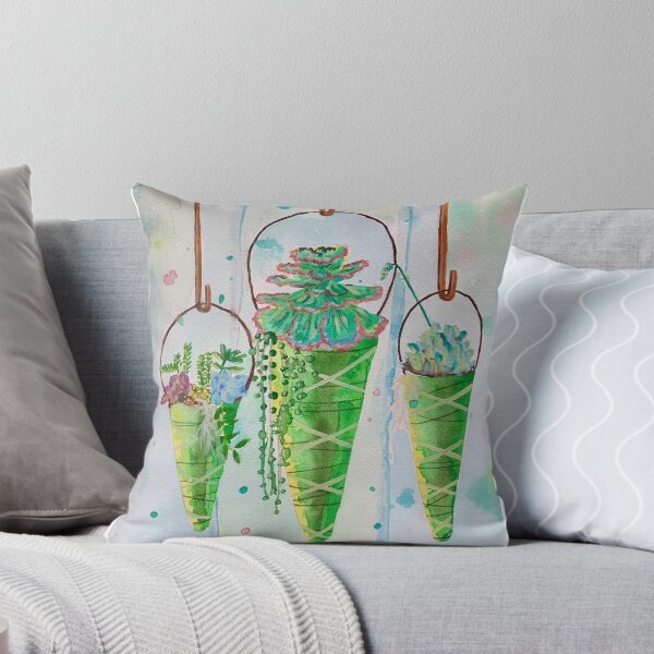 Item preview, Hanging Succulent Watercolor designed and sold by gstockton.