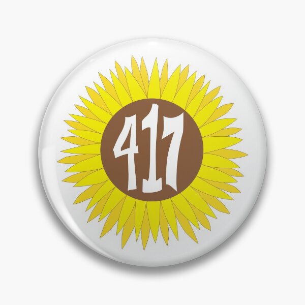 Item preview, Hand Drawn Missouri Sunflower 417 Area Code designed and sold by itsrturn.