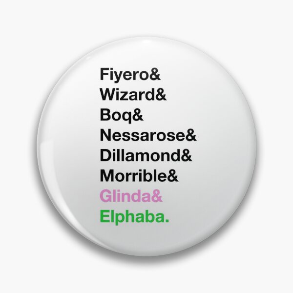 Item preview, Wicked - Character List designed and sold by playbillpaintng.