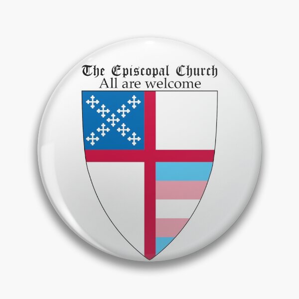 Aperçu de l'œuvre Bouclier épiscopal de l'Église avec Trans Pride 1 créée et vendue par litmusician.