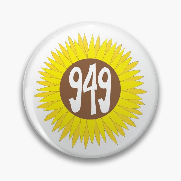 Item preview, Hand Drawn California 949 Area Code Sunflower designed and sold by itsrturn.
