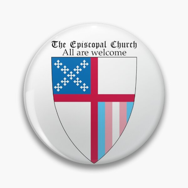 Vista previa del artículo con la obra «Escudo de la Iglesia Episcopal con Orgullo Trans 3», diseñado y vendido por litmusician.