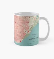 Taza Vintage Map of Buenos Aires Argentina (1888)