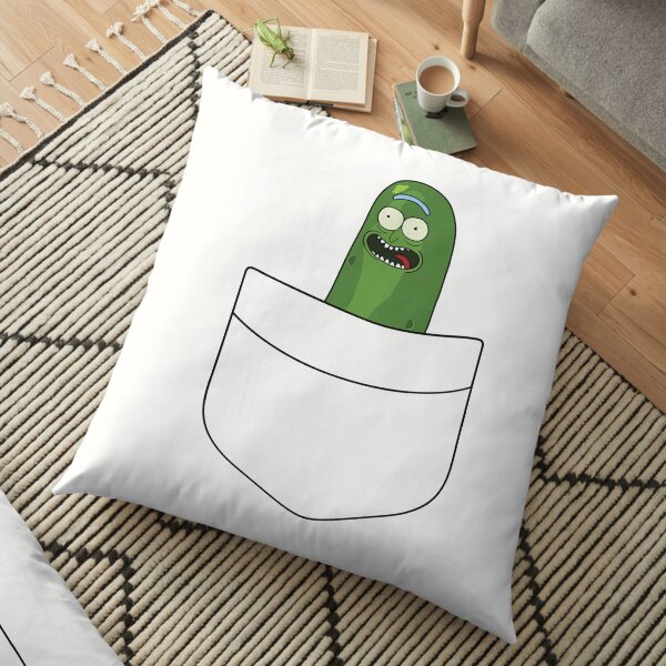 Pickle Rick Pocket Space Floor Pillow