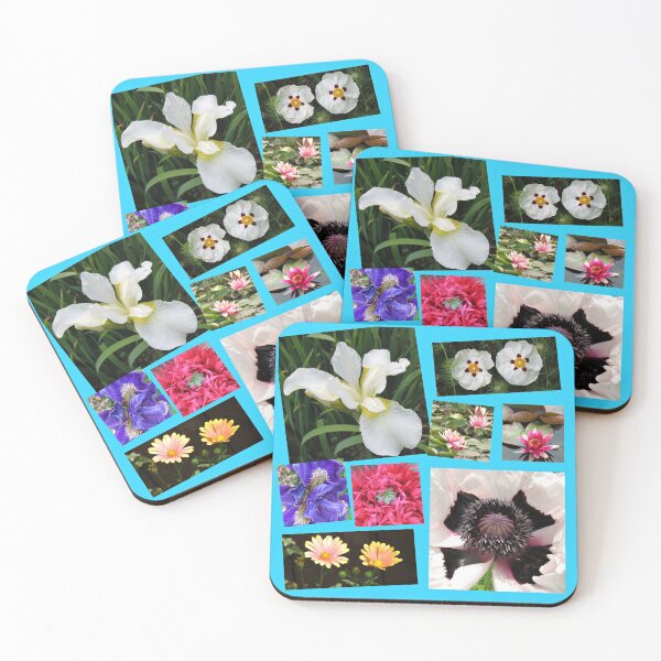 Item preview, Irises and Poppies - Summer Flowers Collage designed and sold by BlueMoonRose.