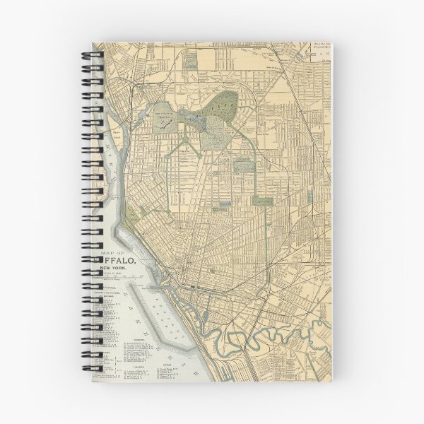 Item preview, Vintage Map of Buffalo New York (1891) designed and sold by BravuraMedia.