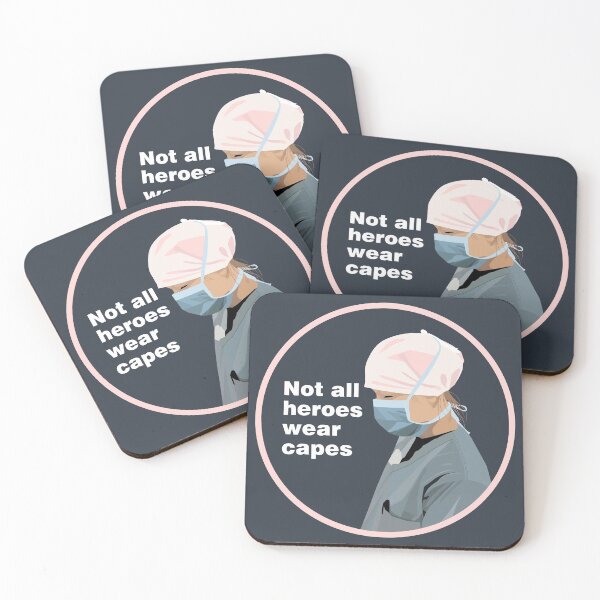 Item preview, Nurses - Not All Heroes Wear Capes designed and sold by Eye on the Blueline.