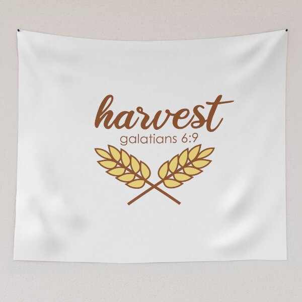 Item preview, Harvest Bible Verse designed and sold by drawmaturgy.