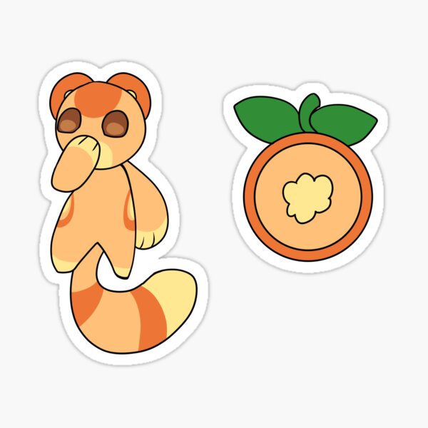 Viple Orange Moon Sticker