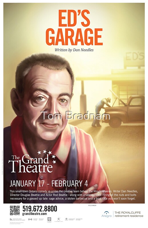 "Ed's Garage" by Tom Bradnam Redbubble