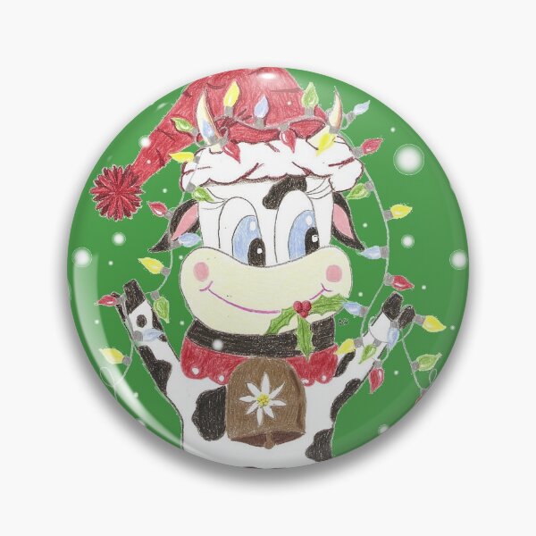 Item preview, Snowbell the cow and the Christmas lights designed and sold by iCraftCafe.