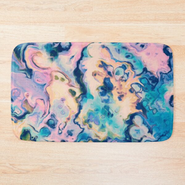 Item preview, Dreamlands - pink yellow blue green purple cream white marble pattern designed and sold by JaycraveDesigns.