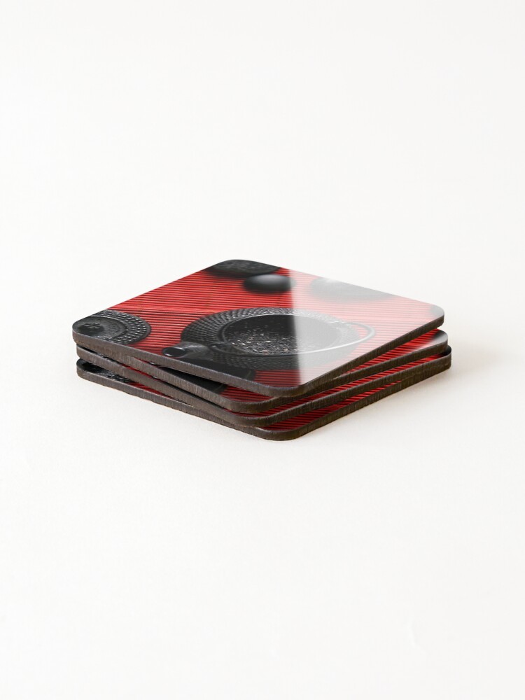 Thumbnail 4 of 5, Coasters (Set of 4), Red Tea designed and sold by Ltrobin13.