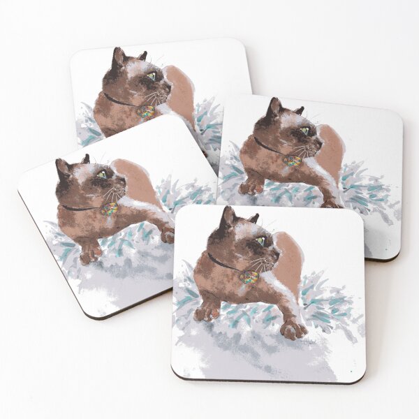 Item preview, burmese cat on rug designed and sold by Chris Hobel.