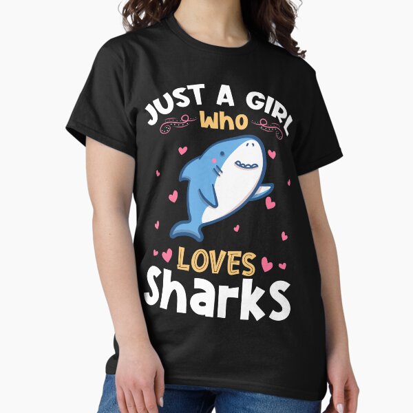 Item preview, Shark Girl Just a Girl who Loves Sharks designed and sold by Hananiah Merch.