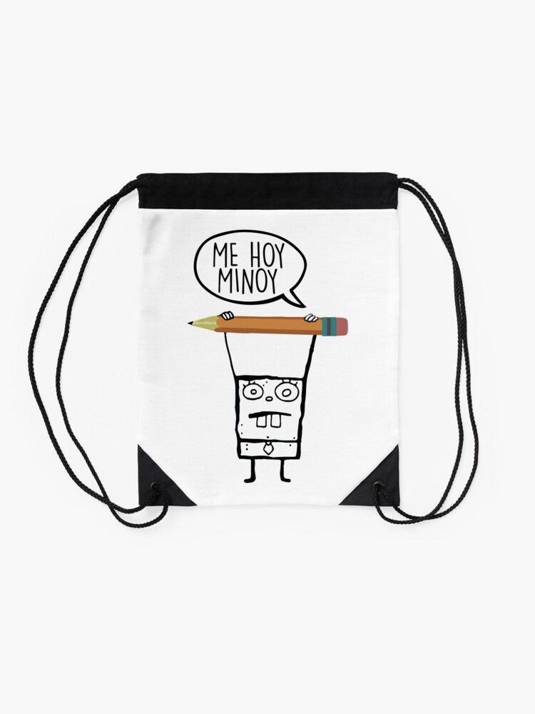 Alternate view of Me Hoy Minoy - Spongebob Drawstring Bag