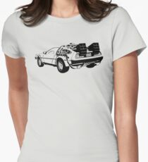 Back to the Future - Delorean Women's Fitted T-Shirt