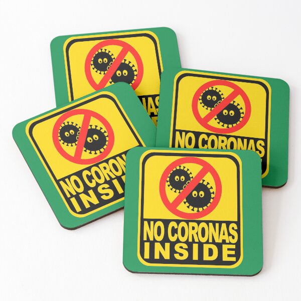 Item preview, No Coronas Inside, Corona Virus designed and sold by smstees.