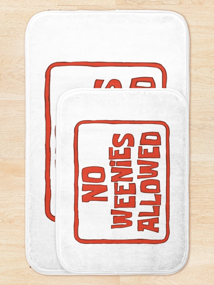 Alternate view of No Weenies Allowed - Spongebob Bath Mat