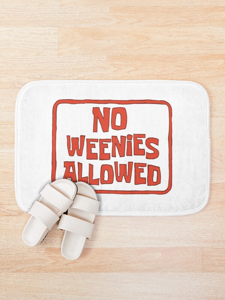 Alternate view of No Weenies Allowed - Spongebob Bath Mat