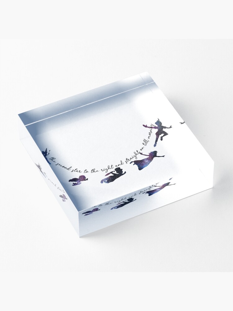 Alternate view of Peter Pan - The Second Star to the Right Acrylic Block
