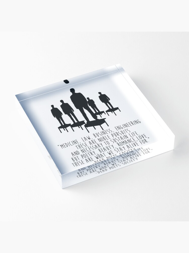 Alternate view of Dead Poets Society Acrylic Block