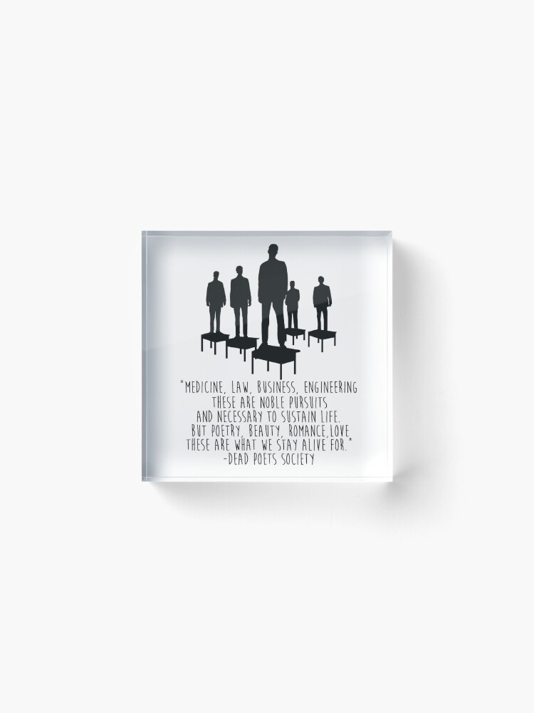 Alternate view of Dead Poets Society Acrylic Block