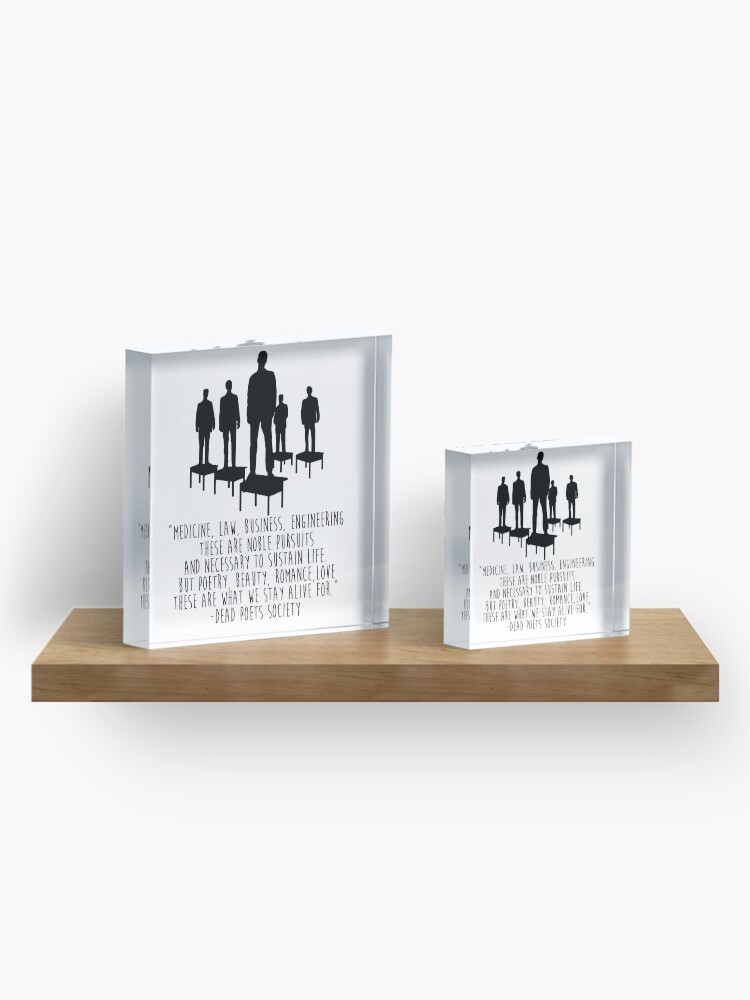 Alternate view of Dead Poets Society Acrylic Block