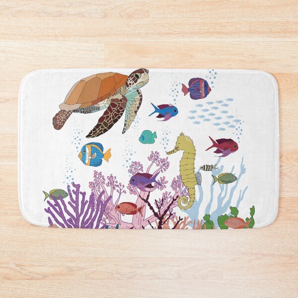 Item preview, "Underwater Friends" Underwater Turtle/Fish Pattern designed and sold by Sandra Vincent.