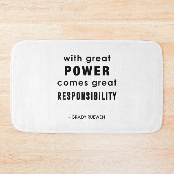 Item preview, With great power comes great responsibility designed and sold by corbrand.