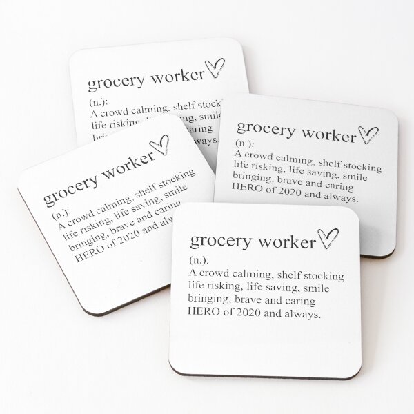 Item preview, Grocery Worker Hero of 2020 designed and sold by Katey1285.