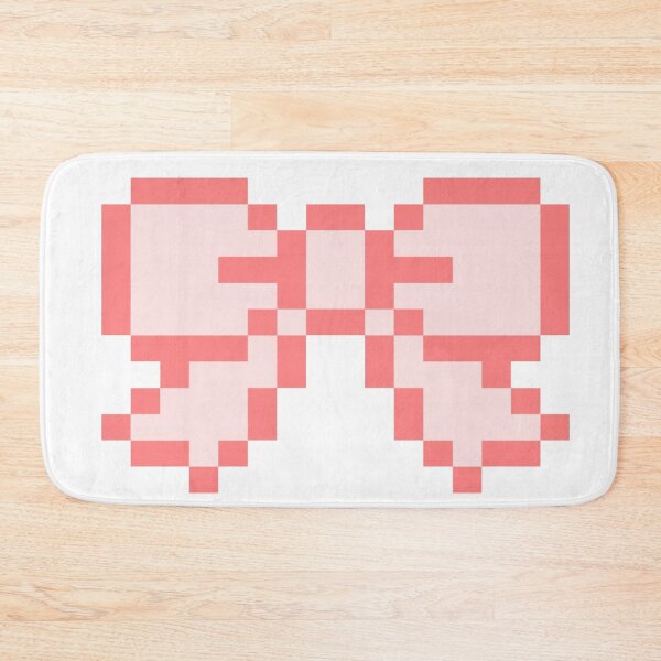 Item preview, Kawaii pink pixel art bow designed and sold by AlexJaneLively.