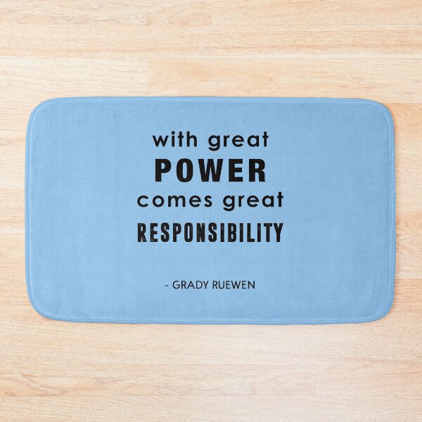 Item preview, with great power designed and sold by corbrand.