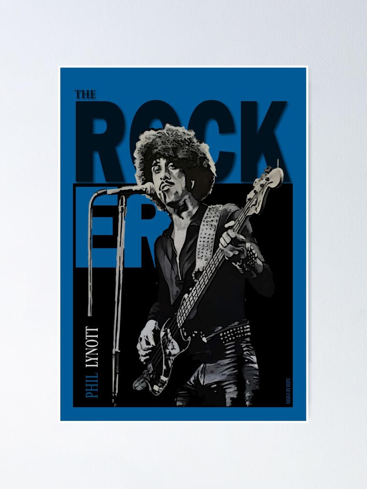 Thin Lizzy Poster Phil Lynott Wall Decor Phil Lynott Music Poster Gift for Friend